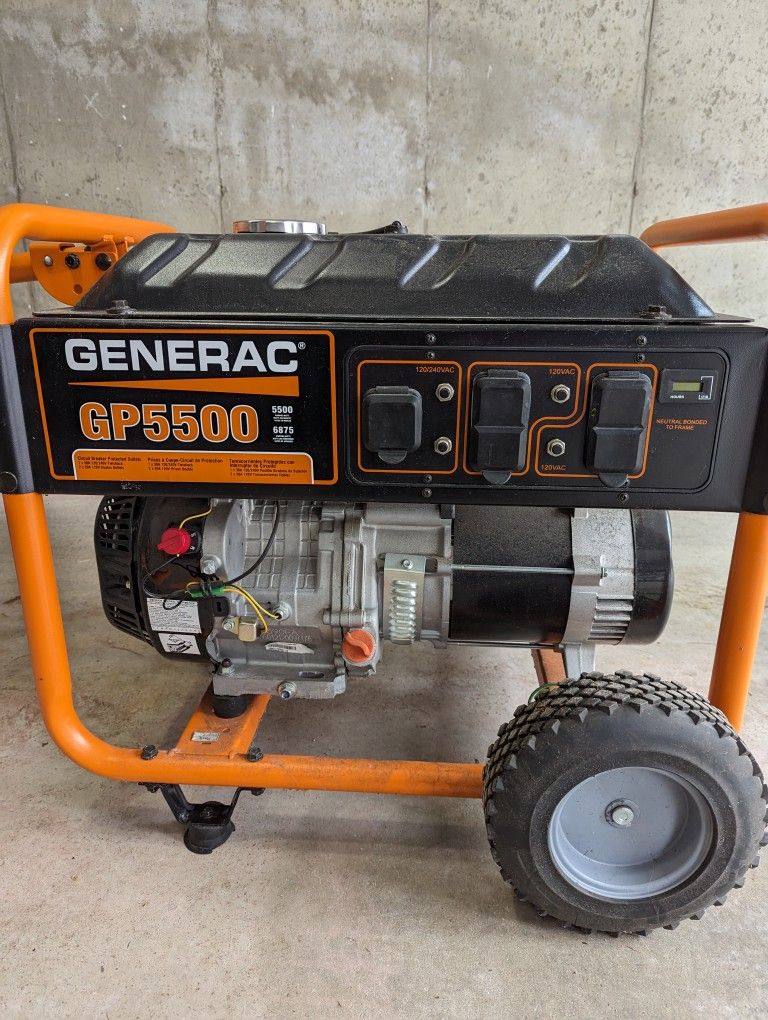 Generac Portable Generator And Transfer Switch 