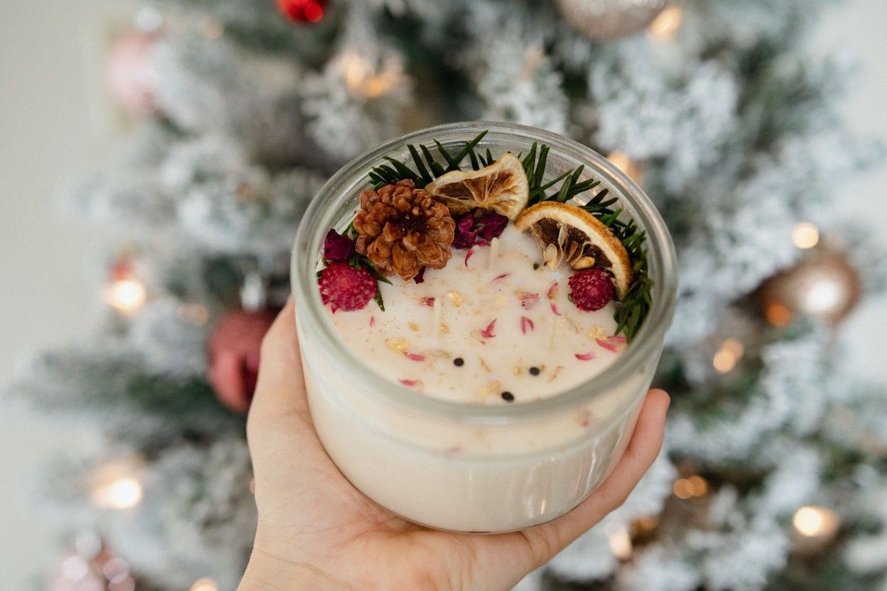 Homemade Vanilla Candle 🕯️🎄 Christmas Gift Box 🎁