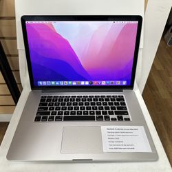 Macbook Pro Retina 15 inch Mid 2015 core i7 16GB RAM 512GB SSD