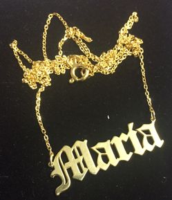 Maria name Necklace