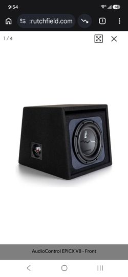 AudioControl EPICX V8
EPICX Series sealed enclosure with 8" subwoofer wired for 1-ohm impedance