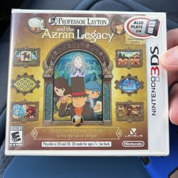 professor layton azran legacy nintendo 3ds NEW