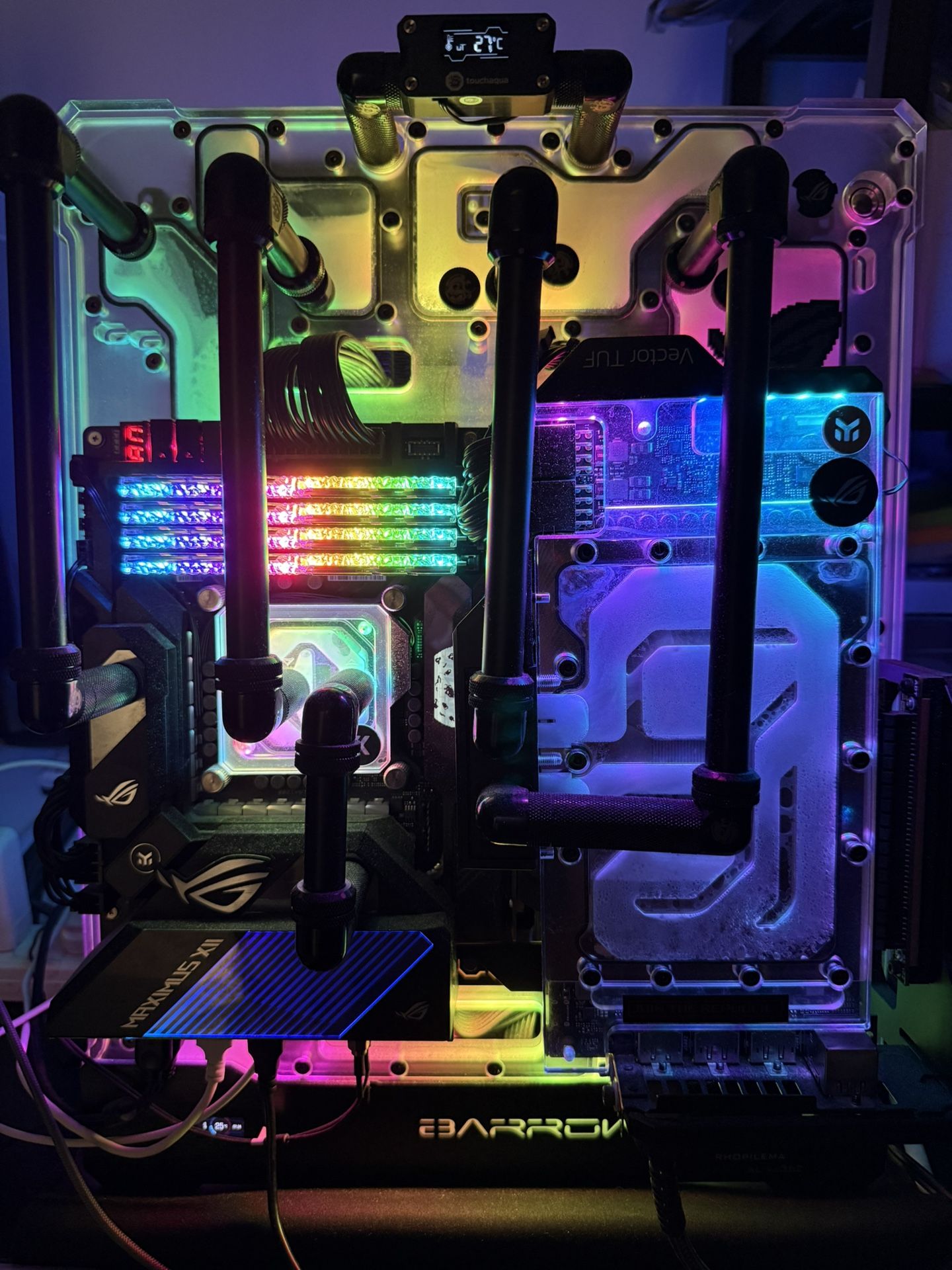 High-End Custom PC with Open-Loop Liquid Cooling