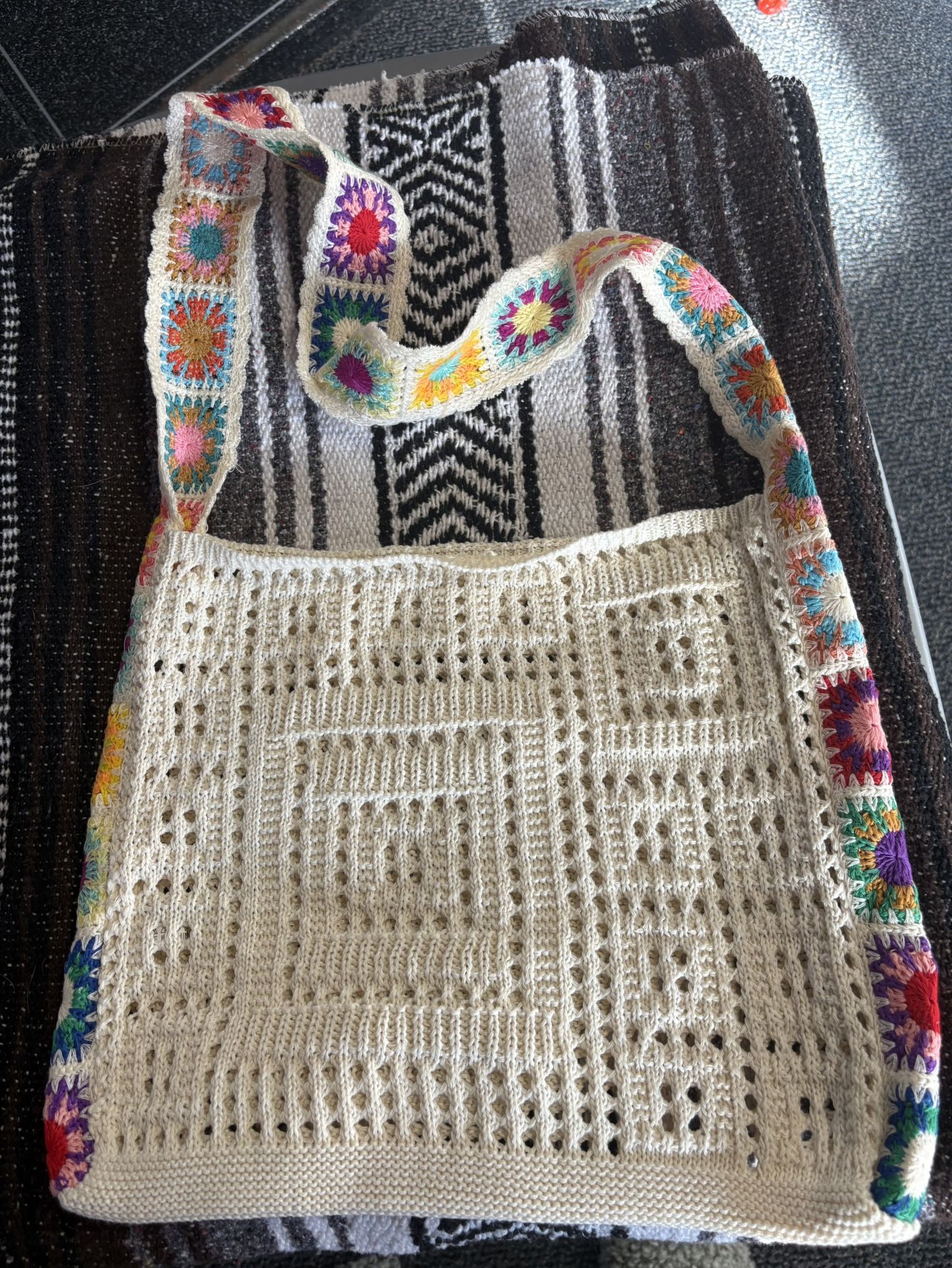 Crochet Cross Body Bag