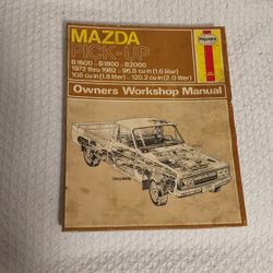 Car Owners MAZDA Workshop Manuel Mazda Pick-Up