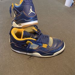 Nike Air Jordan 4 IV Retro Dunk From Above Navy Gold 308497 425 Men’s Size 11