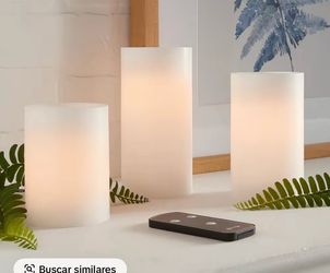 Flameless LED Pillar Candles Set with Remote