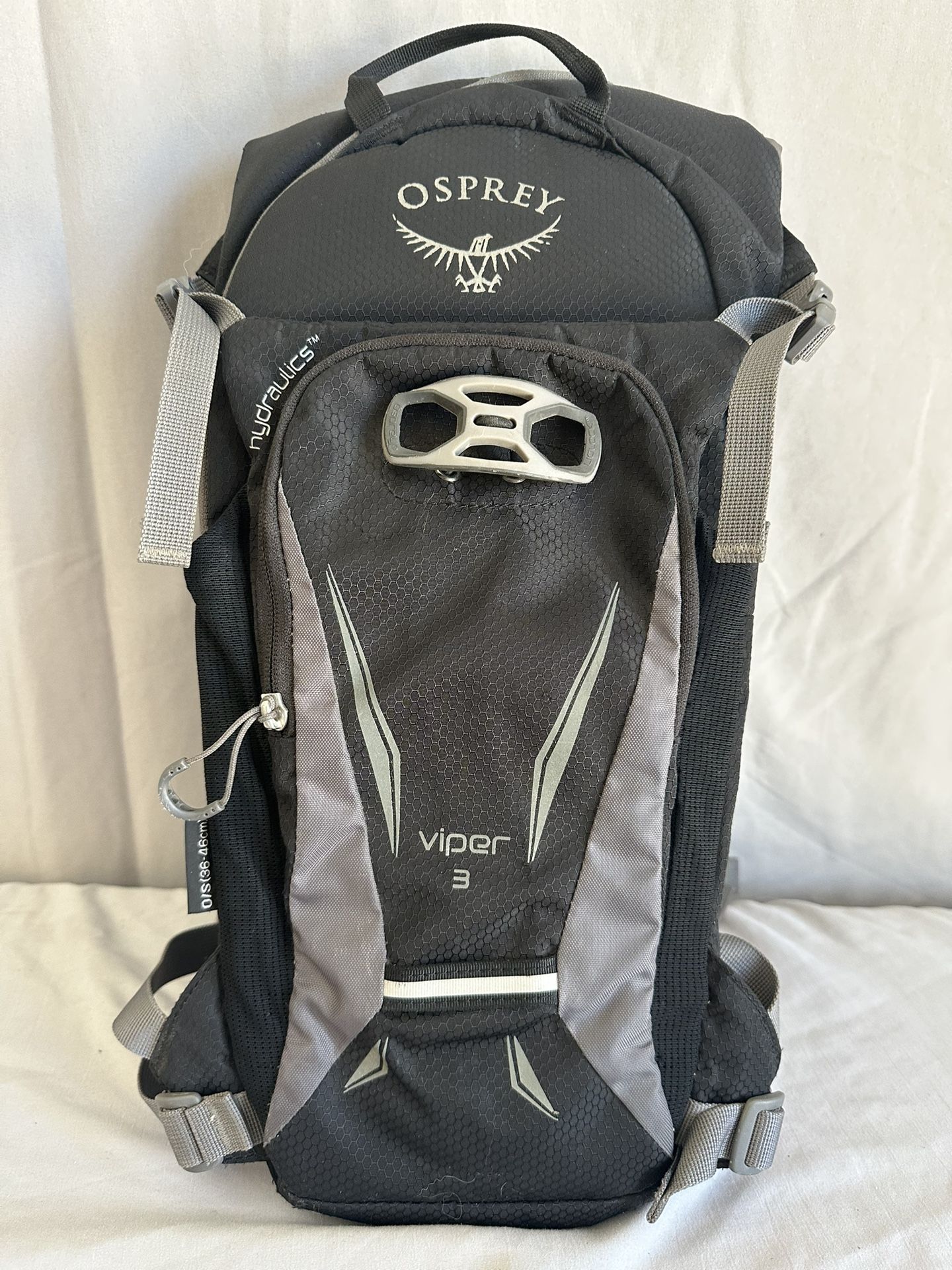 Osprey Viper 3 Hydraulics Hydration Pack, Biking Hiking, Black Grey