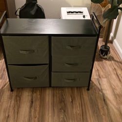 Dresser With Fabric Drawers
