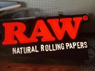 Rare vintage Raw Rolling papers Lamp