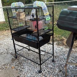 Small Animal Or Bird Cage, 33” Wide X 48” Tall