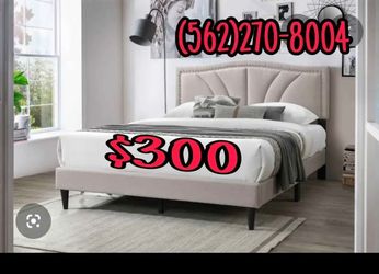 NEW QUEEN BED FRAME AND MATTRESS
