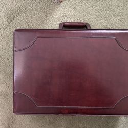 Vintage Airway Briefcase Mahogany Brown Premium Leather
