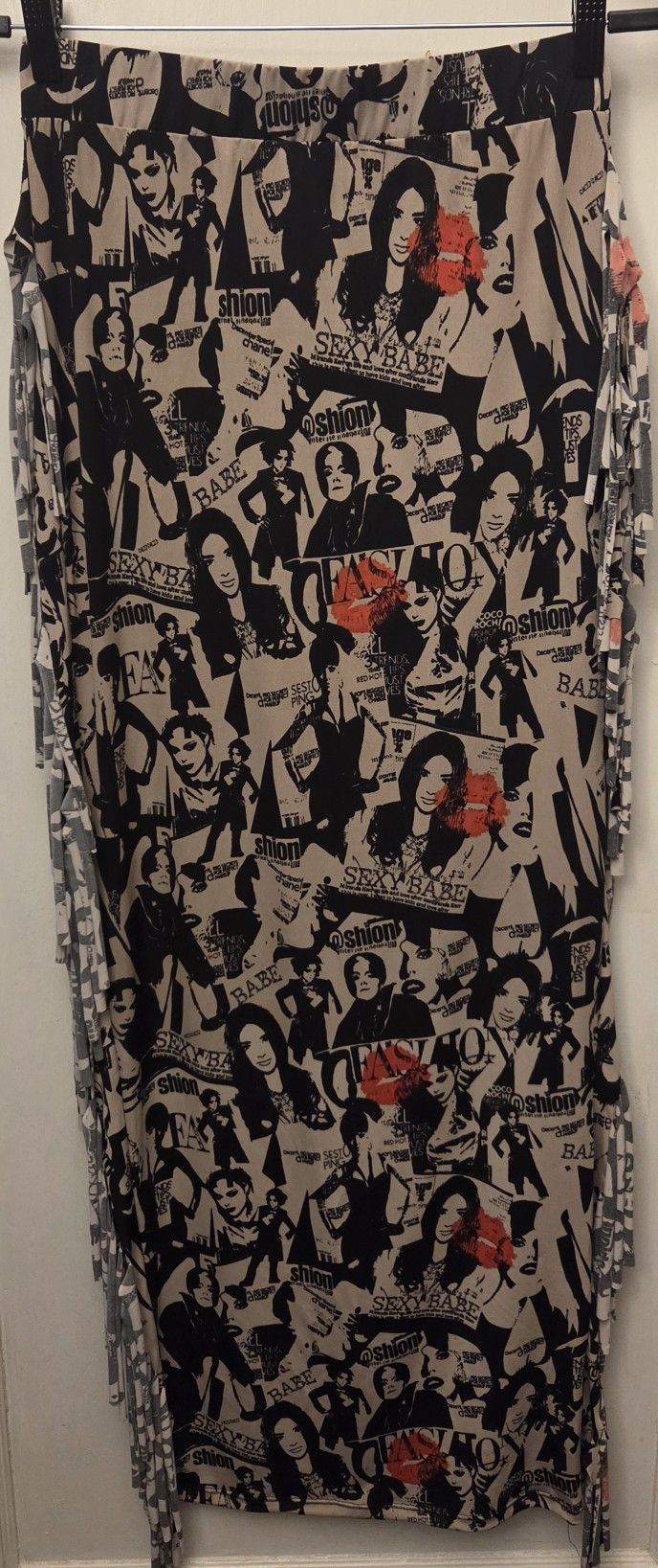 Bodycon Fringe Tassle Maxi Skirt