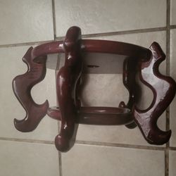 Wooden Plant Stand  (7" X 9" Has Two  Chips)