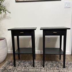 2 ikea hemnes nightstands 
