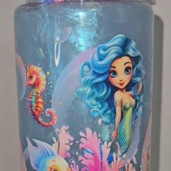 10 oz Acyrlic Snow Globe Tumbler 