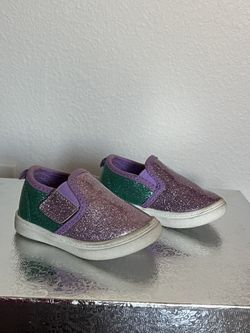 Girls Sparkle Blue & Purple Shoes