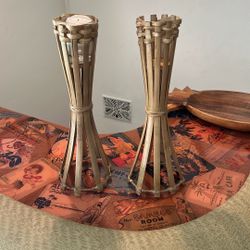 Tiki Style Candle Holders 