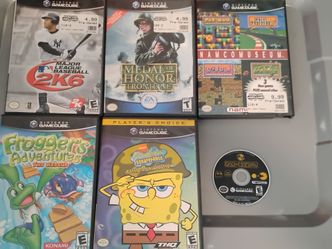 Gamecube lot 6 Games Tested Spongebob Bikini Bottom Pac-Man MOH