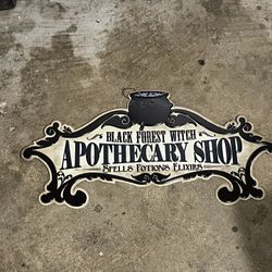 Metal Halloween Sign 