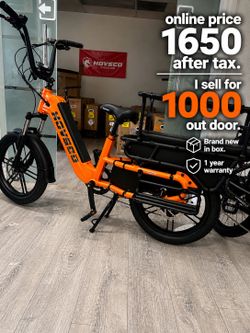 HOVSCO cargo electric bike - American family’s favorite ebike on sale