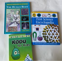 Lot of 3 Kids Science & Coding Books