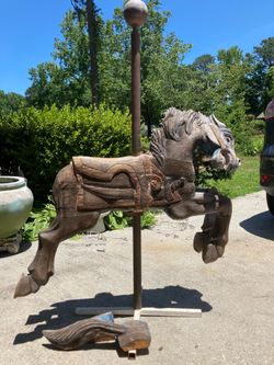 Antique carousel horse