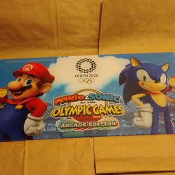 Mario Sonic Acrylic Arcade Signage Tokyo 2020