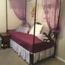 Kids Wrought Iron Pottery Barn Canopy Bed