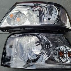 04-08 Ford F150 06-08 Lincoln Mark LT Headlights Luces Calaveras Micas Faros Focos Faroles Headlamps 