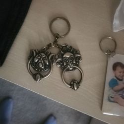 Labyrinth Door Knockers Key Chain