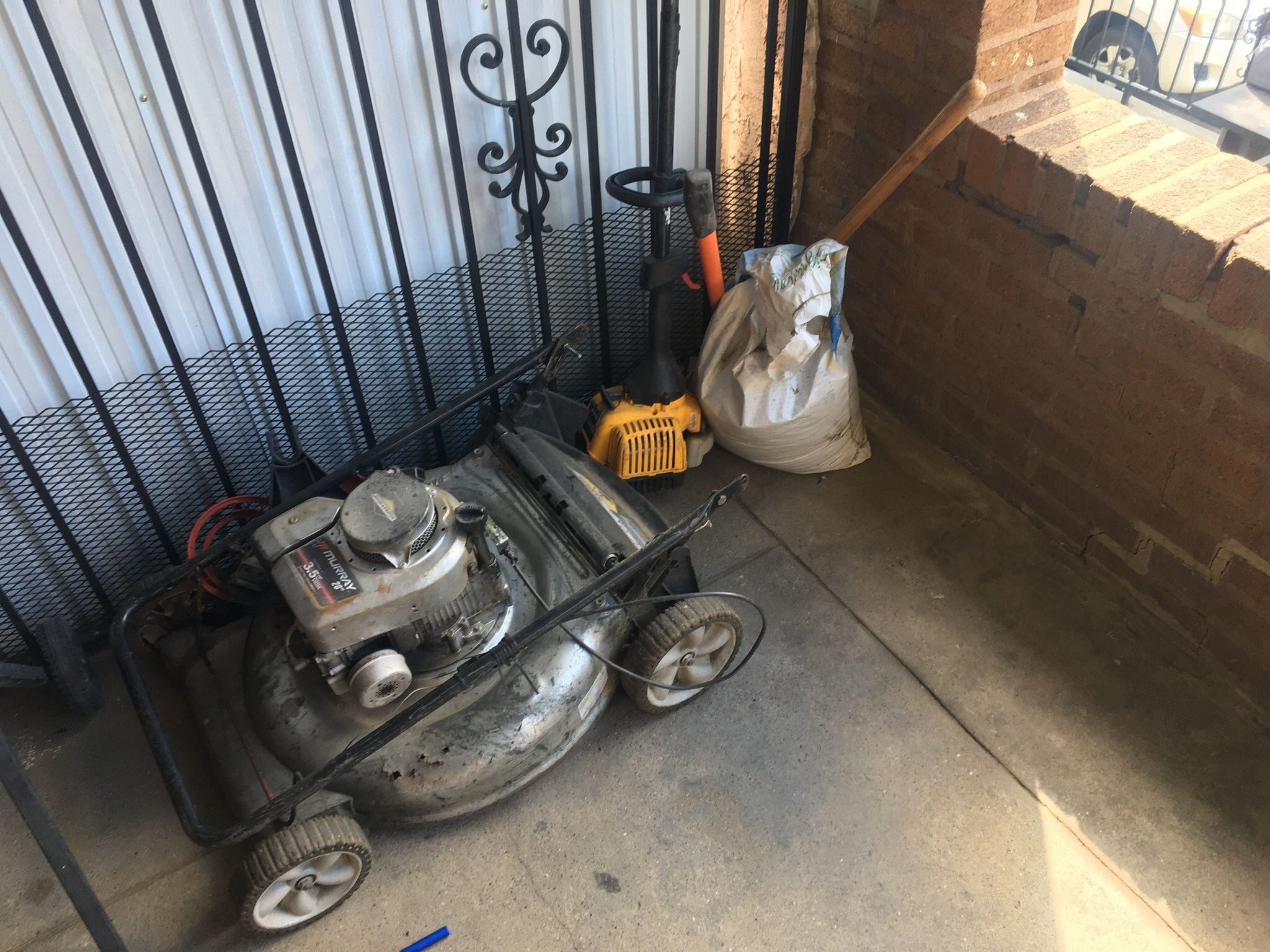 Murry Lawn Mower 20 Inch Blade 3.5 Hp. Weed Wacker For Sale To