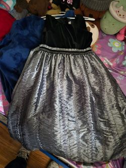 Grey and Black Dress Size 8