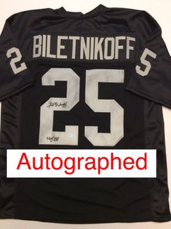 TONIGHT! Fred Biletnikoff SIGNED Raiders Jersey