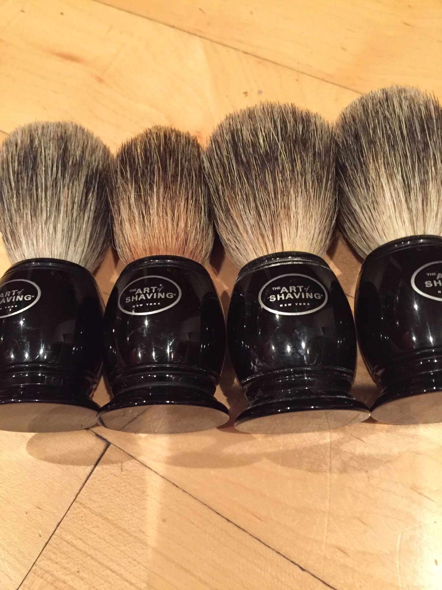 4——MENS ART OF SHAVING BRUSHES EXCELLLENT CONDITION