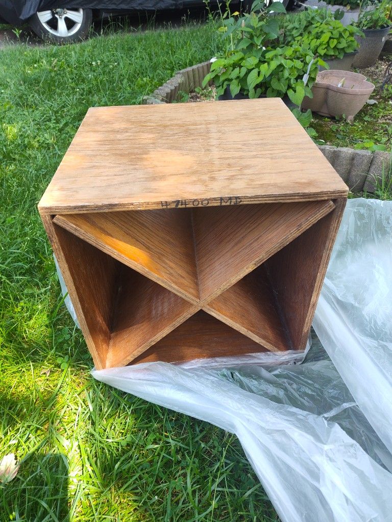 Wooden Heavy Sturdy Wine rack Or Whatever You Use It For