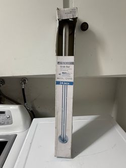 Glacier Bay 24” Grab Bar, bathroom safety bar Brushed Stainless Steel, New