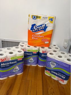 4 bags paper towel 1 bag toilet paper. All 5 for 20 dollars