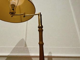 Vintage Floor Lamp With Magazine Storage