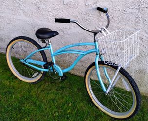 Women's Firmstrong 24" Beach Cruiser bike bicicleta basket