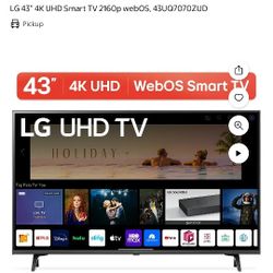 LG 43 4k UhHD Smart Tv 