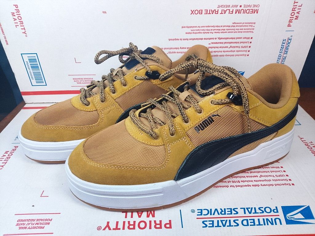 Men's Puma Caramel Latte-Puma Gold-Gum (393180 02) Size 11US