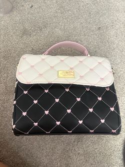Betsy Johnson- Heart Embroidered Mini Handbag