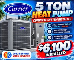 Carrier 5 ton HP … installed