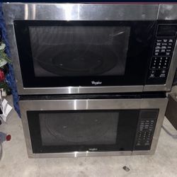 stainless steal whirpool counter top microwave 