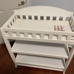 White Baby Changing Station 