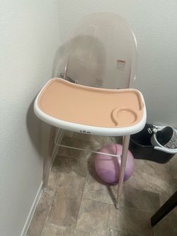 Pink high chair