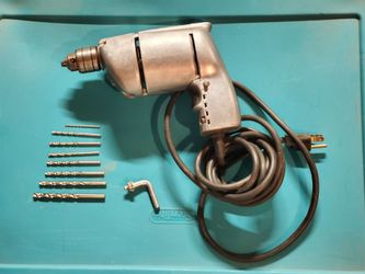 Vintage Craftsman 3/8" Drill with Drill Bits