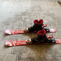 Child Yuki Skis (80cm) and Child Nordic Boots (17.5) Combo